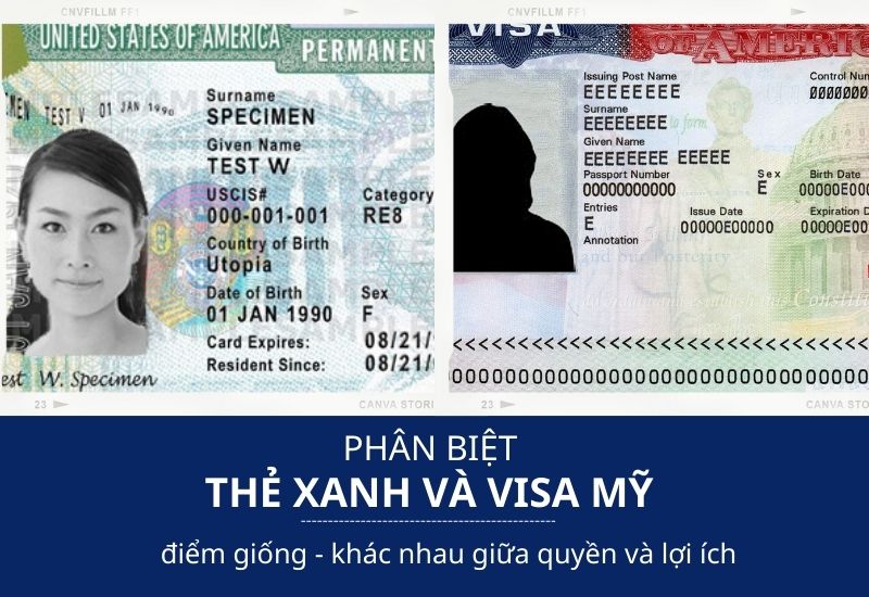 phan biet visa va the